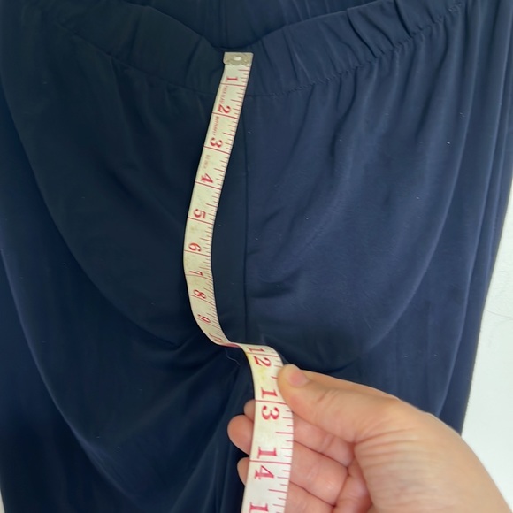 Chicos plus size dark blue pants with side split and metal bars. Size 2. - Picture 7 of 11